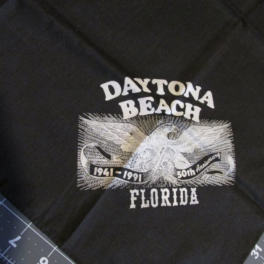 Vintage 1991 Bike Week Daytona Beach Florida Western Style Bandana